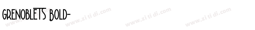GrenobleTS Bold字体转换